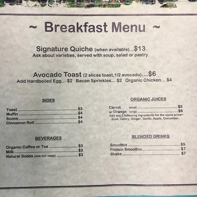 Menu photo 3 Nature's Kitchen Yreka, CA