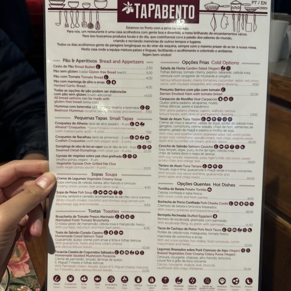 Tapabento - Menu - Portuguese Near Me - Porto, 13 Tapabento - Menu - Portuguese Near Me - Porto, 13