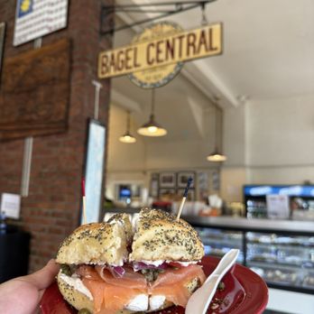 Bagel Central - Lox with vegan cream cheese - Bagels Near Me - Bangor, Maine Bagel Central - Lox with vegan cream cheese - Bagels Near Me - Bangor, Maine