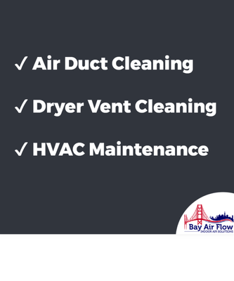 🔥 Heating & Air Conditioning Preventative Maintenance in the Bay Area ❄️ - Ensure your HVAC system is running smoothly year-round with Bay Air Flow's Preventative Maintenance Plan! Our comprehensive service includes:
Heating Furnace Maintenance:
Check and adjust thermostat
Check filter and blower wheel
Clean main burners and heat exchanger
Test and adjust gas pressure
Evaluate and test air duct system
Replace standard filter
Air Conditioning Maintenance:
Check and adjust thermostat
Evaluate and test air duct system
Test and clean 24-volt contactor
Evaluate refrigerant charge
Replace standard filter
🔧 Our Preventative Maintenance Plan Includes:
21-Point Full System Inspection
2 or 3 Planned Service Visits – No Additional Charge
FREE Diagnostic Charges – During Normal Business Hours
Preferred Pricing – 20% Discount on Most Repairs
Preferred Overtime Pricing – On Emergency Service
Priority Service – 1st on the List
FREE Indoor Air Quality Monitoring
FREE Duct Evaluation – For Restrictions & Leakage
FREE Carbon Monoxide Health & Safety Test
Join the Service Maintenance Plan today and save!
📞 Contact us to learn more about pricing and start protecting your HVAC system. 🔥 Heating & Air Conditioning Preventative Maintenance in the Bay Area ❄️ - Ensure your HVAC system is running smoothly year-round with Bay Air Flow's Preventative Maintenance Plan! Our comprehensive service includes:
Heating Furnace Maintenance:
Check and adjust thermostat
Check filter and blower wheel
Clean main burners and heat exchanger
Test and adjust gas pressure
Evaluate and test air duct system
Replace standard filter
Air Conditioning Maintenance:
Check and adjust thermostat
Evaluate and test air duct system
Test and clean 24-volt contactor
Evaluate refrigerant charge
Replace standard filter
🔧 Our Preventative Maintenance Plan Includes:
21-Point Full System Inspection
2 or 3 Planned Service Visits – No Additional Charge
FREE Diagnostic Charges – During Normal Business Hours
Preferred Pricing – 20% Discount on Most Repairs
Preferred Overtime Pricing – On Emergency Service
Priority Service – 1st on the List
FREE Indoor Air Quality Monitoring
FREE Duct Evaluation – For Restrictions & Leakage
FREE Carbon Monoxide Health & Safety Test
Join the Service Maintenance Plan today and save!
📞 Contact us to learn more about pricing and start protecting your HVAC system.