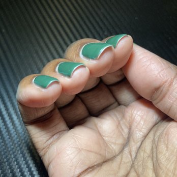 Juko Nail & Skin Rescue - I tried to get a picture of the bad lifting on my middle finger, but my camera wouldn't focus properly - Nail Salons Near Me - Chicago, Illinois