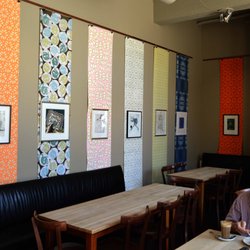 Cafe Biografen - I samarbejde med Galleri 5000 udstiller Lone Simonsen LLZ TAPET håndtrykte tapeter i maj/juni 2017