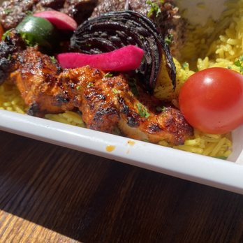 Mazra - Chicken Double Kebab Plate - Middle Eastern Near Me - San Bruno, California Mazra - Chicken Double Kebab Plate - Middle Eastern Near Me - San Bruno, California