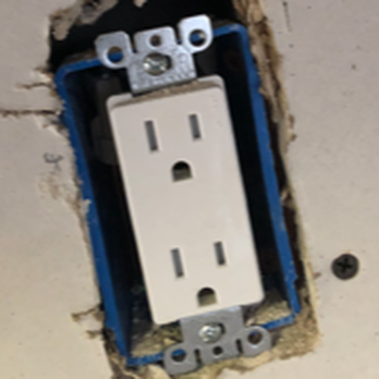 Lee Smith - Drywall Doctor - Dropped drywall piece behind lower cabinet so that the top ended up overcut. - Drywall Installation & Repair Near Me Lee Smith - Drywall Doctor - Dropped drywall piece behind lower cabinet so that the top ended up overcut. - Drywall Installation & Repair Near Me