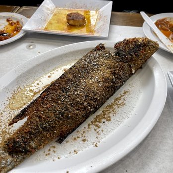Abuqir Seafood - Blackened trout - Mediterranean Near Me - Astoria, New York