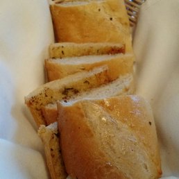 Complimentary garlic bread Complimentary garlic bread
