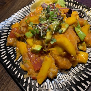 De Rice - Tuna and Salmon Poke $13 + $2 for Salmon - Thai Near Me - Johnston, Iowa