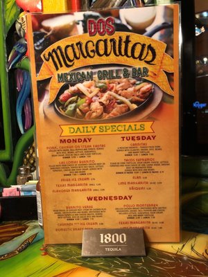 Menu photo 2 Dos Margaritas Fort Wayne, IN