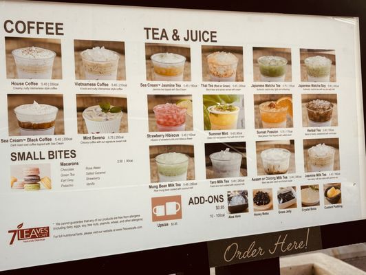 Menu photo 2 7 Leaves Cafe Rowland Heights, CA