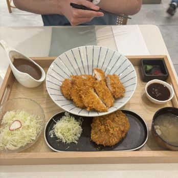 Saku - Chicken Thigh Katsu with a side of Menchi Katsu - Japanese Near Me - Toronto, Ontario Saku - Chicken Thigh Katsu with a side of Menchi Katsu - Japanese Near Me - Toronto, Ontario