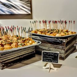 Chef Libby's Catering Service - Sea Scallops with Bourbon Jalapeno Cream Sauce