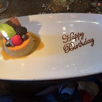 The Prado at Balboa Park - Complimentary birthday flan - New American Near Me - San Diego, California