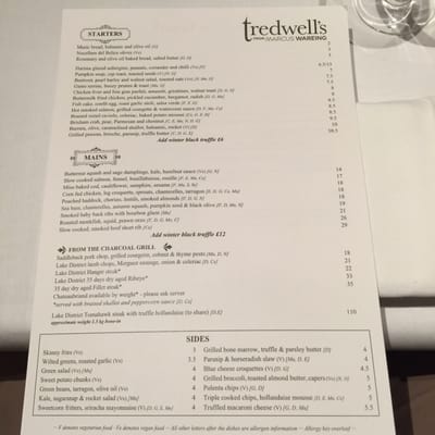 Menu photo 3 Tredwells London, XGL
