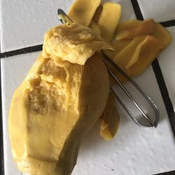 Mango I bought yesterday. Ripe? Rotten.