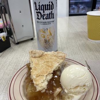 The Eclectic Chic - Apple pie with liquid death water - Antiques Near Me - Oneida, New York