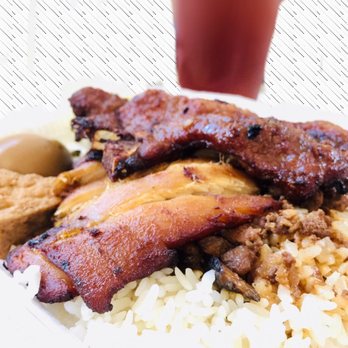 QQ Kitchen - Pork & Chicken Rice w/ Iced Black Tea - Taiwanese Near Me - Temple City, California QQ Kitchen - Pork & Chicken Rice w/ Iced Black Tea - Taiwanese Near Me - Temple City, California