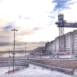 Katarinahissen - från slussen sett, januari 2016