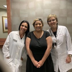 Designs In Dentistry - Brielle, me, Dr. Holina in lobby.
