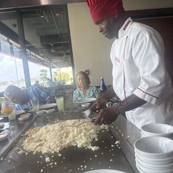 Benihana - Schiler doing his thing. - Sushi Bars Near Me - North Bay Village, Florida Benihana - Schiler doing his thing. - Sushi Bars Near Me - North Bay Village, Florida
