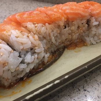 Big Tuna - Salmon Roll... Why so much sauce - Sushi Bars Near Me - Palmdale, California