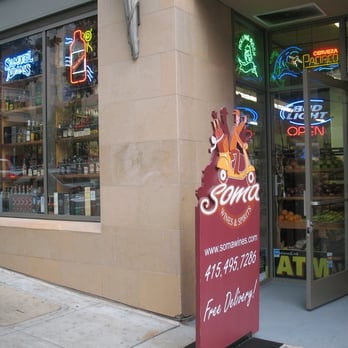 Soma Wines & Spirits - storefront with neon signs - Beer, Wine & Spirits Near Me - San Francisco, California Soma Wines & Spirits - storefront with neon signs - Beer, Wine & Spirits Near Me - San Francisco, California