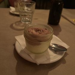 White and milk chocolate mousse