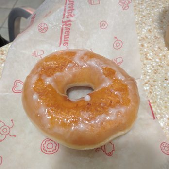 Krispy Kreme - My upside down original glazed that I got for free on Halloween - Donuts Near Me - Orange, California Krispy Kreme - My upside down original glazed that I got for free on Halloween - Donuts Near Me - Orange, California