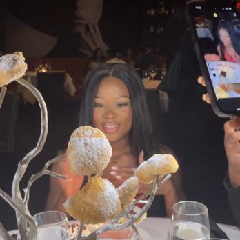 Steak 48 - Tree of Beignets for bday celebration - Steakhouses Near Me - Houston, Texas