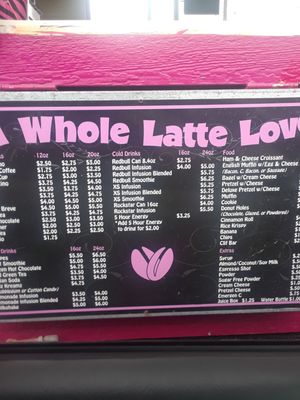 Menu photo 1 A Whole Latte Love Shop Anchorage, AK Menu photo 1 A Whole Latte Love Shop Anchorage, AK