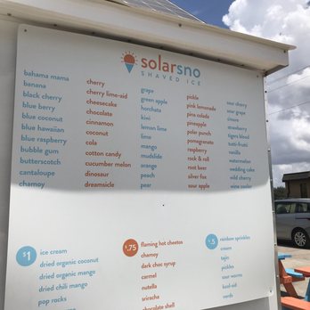 Solarsno Shaved Ice - Menu - Shaved Ice Near Me - Austin, Texas Solarsno Shaved Ice - Menu - Shaved Ice Near Me - Austin, Texas