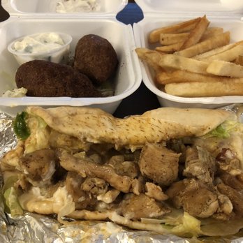 Cleopatra - 4. Chicken Shawarma with fried and 8. Fried Stuffed Kibbi - Mediterranean Near Me - Federal Heights, Colorado Cleopatra - 4. Chicken Shawarma with fried and 8. Fried Stuffed Kibbi - Mediterranean Near Me - Federal Heights, Colorado