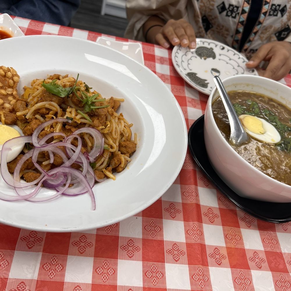 Amayar Kitchen - Left: N6 Nanjee Noodle Salad Right: N4 Mohinga - Burmese Near Me - Maywood, New Jersey Amayar Kitchen - Left: N6 Nanjee Noodle Salad Right: N4 Mohinga - Burmese Near Me - Maywood, New Jersey