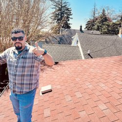 Rosales Roofing and Construction - Rafa loves to inspect roofs, can't you tell?!