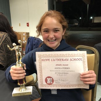 Hope Lutheran School - Volleyball Most Improved - Elementary Schools Near Me - Glendora, California
