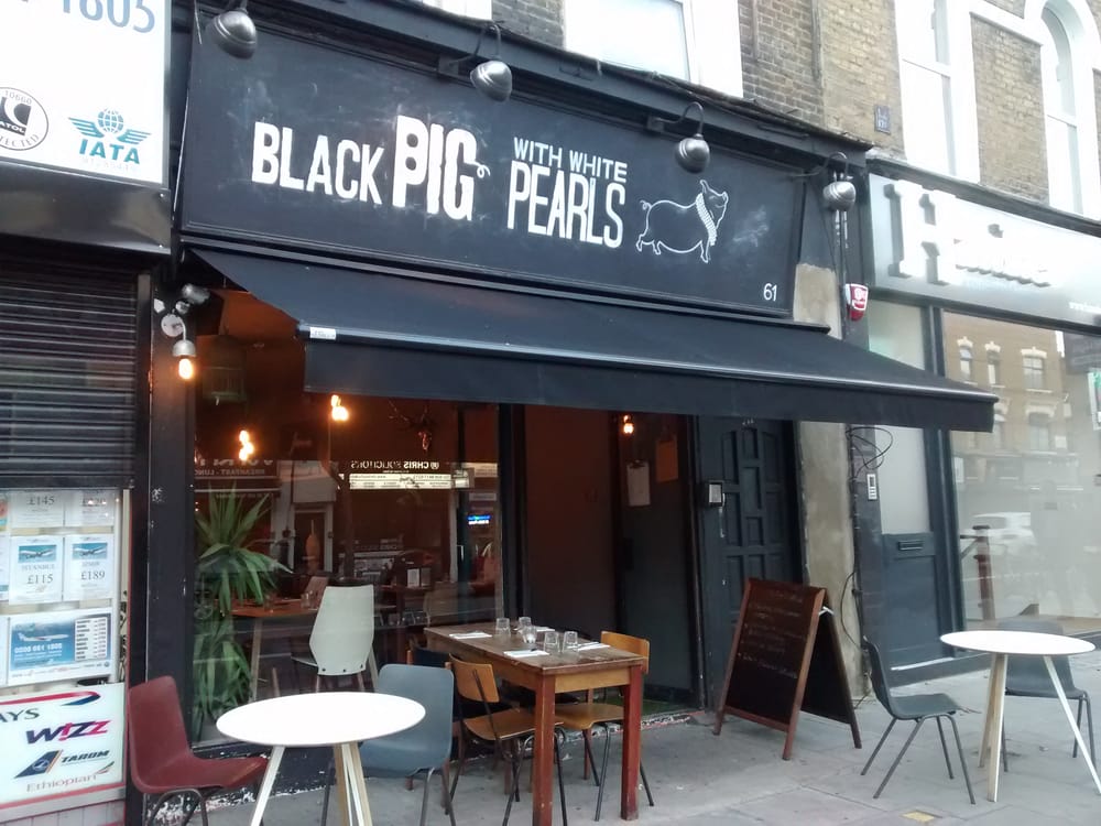 Black Pig With White Pearls