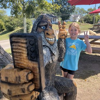 Uncle Steph’s Ice Cream And Eats - Fun woodcarvings outdoor - Ice Cream & Frozen Yogurt Near Me - Brandenburg, Kentucky Uncle Steph’s Ice Cream And Eats - Fun woodcarvings outdoor - Ice Cream & Frozen Yogurt Near Me - Brandenburg, Kentucky