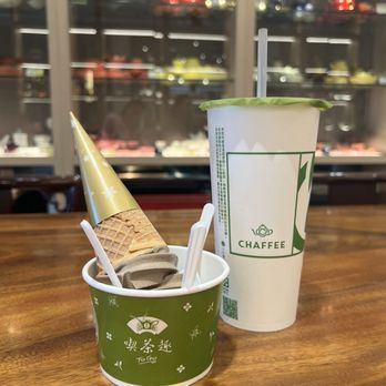 Chaffee - Oolong tea soft serve and my pick of tea - Tea Rooms Near Me - Temple City, California