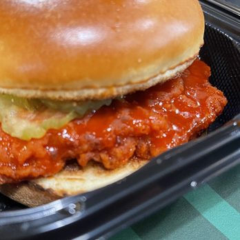 Wingstop - Buffalo chicken sandwich with pickles - Chicken Wings Near Me - Tarzana, California
