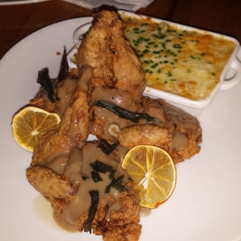 Traif - Crispy quail w/ meyer lemon gravy and gouda mac and cheeseeee. Insanely good! - New American Near Me - Brooklyn, New York Traif - Crispy quail w/ meyer lemon gravy and gouda mac and cheeseeee. Insanely good! - New American Near Me - Brooklyn, New York