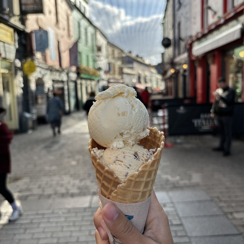 Murphy's - Medium Cone with Irish Brown Bread and Honeycomb Caramel. - Ice Cream & Frozen Yogurt Near Me - Galway, G Murphy's - Medium Cone with Irish Brown Bread and Honeycomb Caramel. - Ice Cream & Frozen Yogurt Near Me - Galway, G