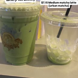 Comparing matcha lattes! Phin smith truly wins with pricing Comparing matcha lattes! Phin smith truly wins with pricing