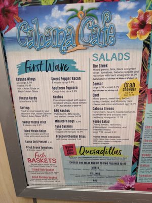 Menu photo 2 Cabana Cafe Miramar Beach, FL