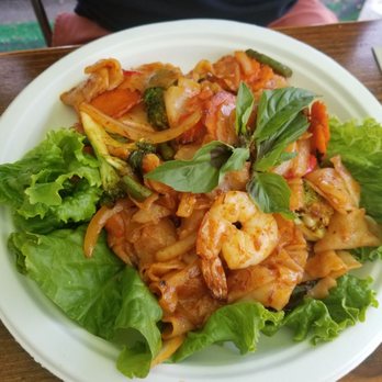 Aroy-D The Thai Elephant - Drunken noodles. Very spicy! - Thai Near Me - Verona, New Jersey
