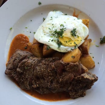 Cha Cha's Latin Kitchen - Steak and eggs! With melt in my mouth potatoes! - Bars Near Me - Brea, California