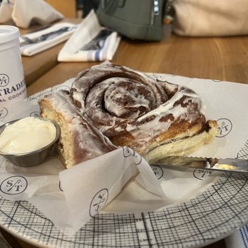 Salt Traders Zilker - Cinnamon roll was huge! - Seafood Near Me - Austin, Texas Salt Traders Zilker - Cinnamon roll was huge! - Seafood Near Me - Austin, Texas
