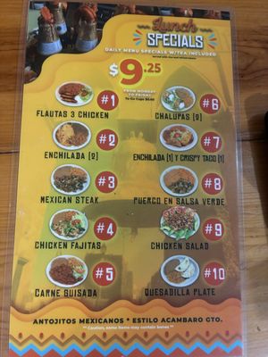 Menu photo 1 El Jardin de Acambaro restaurant  New Braunfels, TX