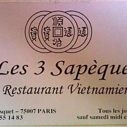 Les 3 Sapèques