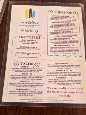 Menu photo 5 Tres Colores Santa Fe, NM Menu photo 5 Tres Colores Santa Fe, NM