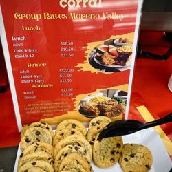Taste of The Valley - Golden Corral pricing and choc chip cookies