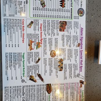 Akane Sushi - Menu Jan 2025 - Japanese Near Me - North York, Ontario